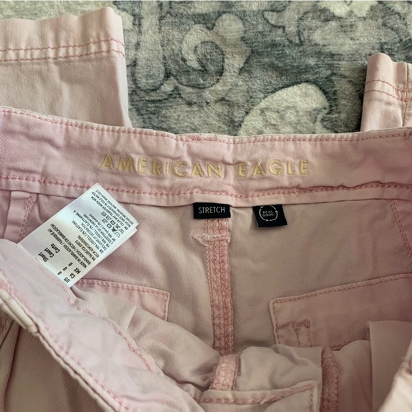 American Eagle Light Pink Cargo Pants Size 0 Short - Picture 6 of 7